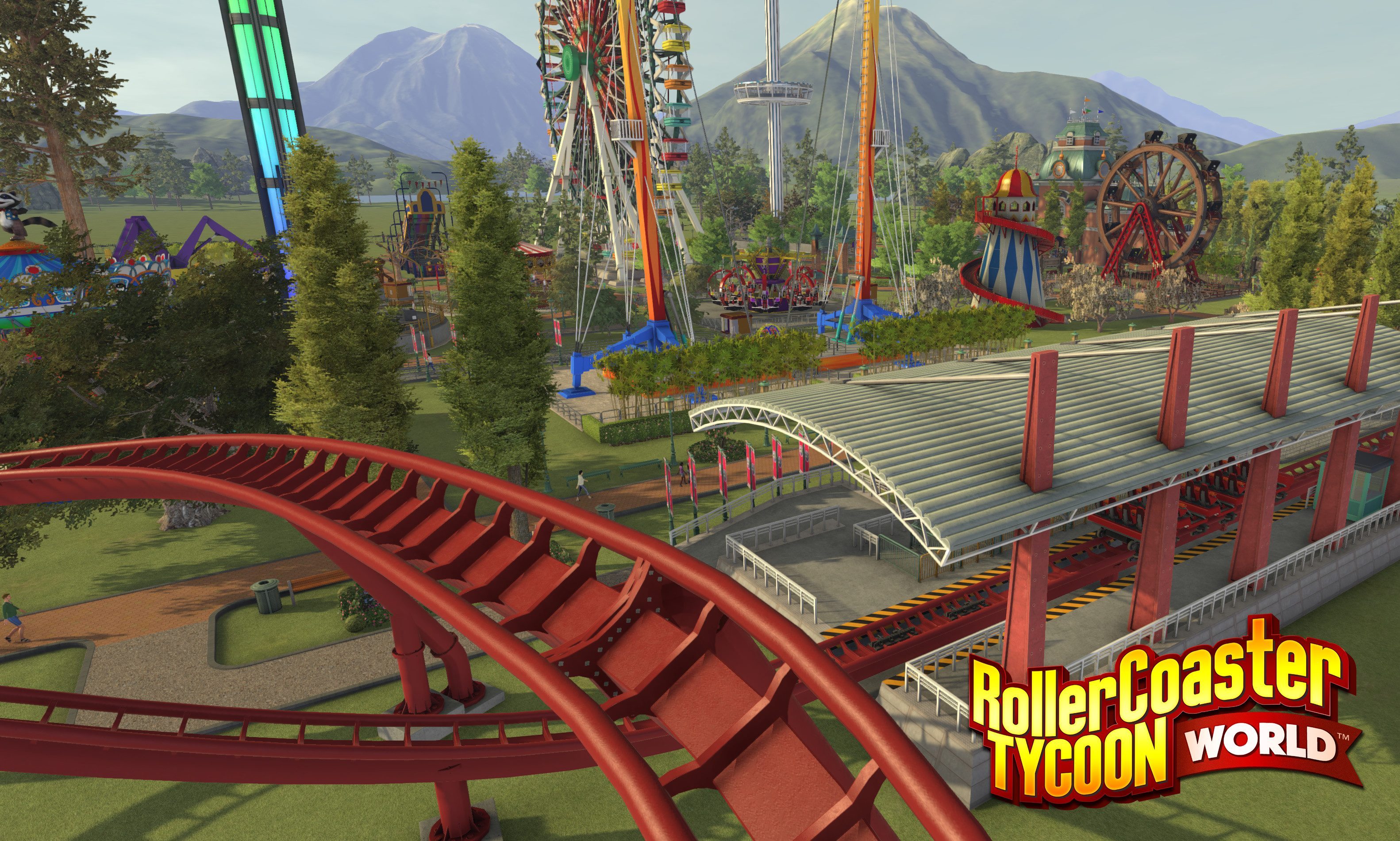 Играть американцы. Роллер Коастер игра. Игра Rollercoaster Tycoon. Tycoon парк аттракционов. Rollercoaster Tycoon 5.